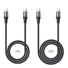 Кабель hoco Type-C на Type-C X50 Exquisito 100W - Black