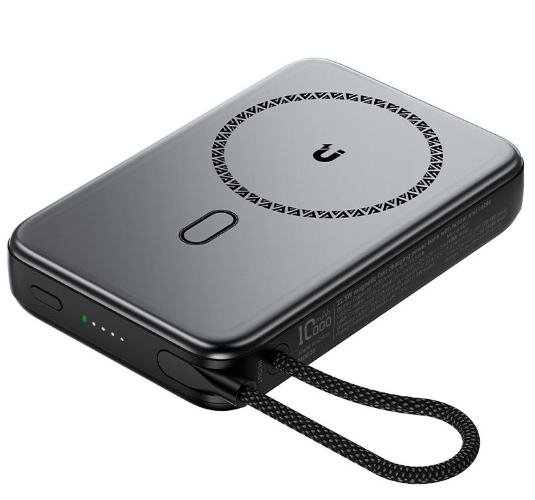 Внешний Аккумулятор ACEFAST M24 22.5W Magnetic fast charging power bank with holder and cable 10000mAh Metal gray
