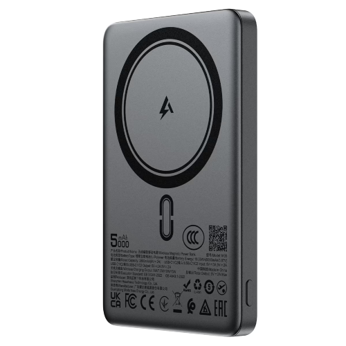 Внешний аккумулятор ACEFAST M35 PD18W magnetic fast charging power bank 5000mAh - metal gray