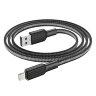 Кабель Hoco X69 Jaeger charging data cable for iP - Black, White