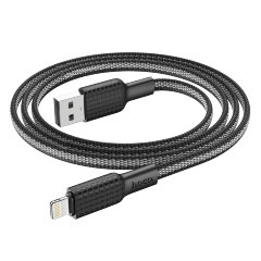 Кабель Hoco X69 Jaeger charging data cable for iP - Black, White