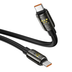Кабель HOCO U143 Joy 240W 4-in-1 charging data cable USB/C to IP/C - Black