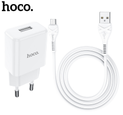 Сетевое зарядное устройство HOCO N9 HOCO N9 Especial singl port charger set (Micro) White