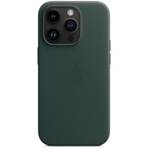Чехол для iPhone 14 Pro (6.1) Leather Case MagSafe - Green