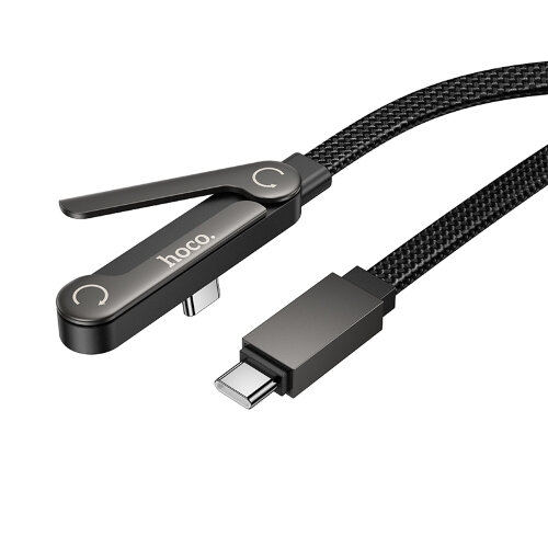 Кабель HOCO U150 Exquisite bracket 60W charging data cable Type-c to Type-c - Black