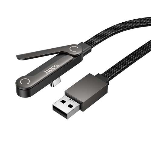 Кабель HOCO U150 Exquisite bracket charging data cable Type-c - Black