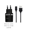 Зарядка hoco C12 Smart (Micro) - Черный