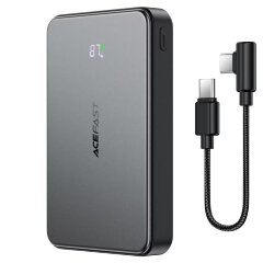 Внешний аккумулятор ACEFAST M31 22.5W magnetic fast charging power bank with cable (10000mAh) - Black