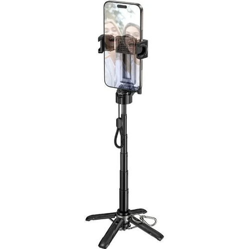 Штатив HOCO K27 Pro magic mini live broadcast stand (pull clip + magnetic focusing version) - Black
