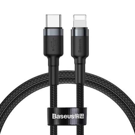 Кабель Baseus Cafule Cable Type-C to iP PD 18W (CATLKLF-G1) - Black