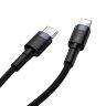 Кабель Baseus Cafule Cable Type-C to iP PD 18W (CATLKLF-G1) - Black
