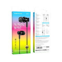 Наушники Borofone BM67 Talent universal earphones with mis - Black