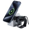 Беспроводная Зарядка ACEFAST E18 Rubik's Cube 3-in-1 Wireless Charging Holder - metal Gray