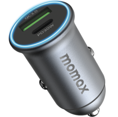 Автомобильная Зарядка  MOMAX UC18E 30W Dual-port QC3.0 PD30W car charger