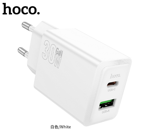 HOCO N71 Nuevo PD30W+QC3.0 charger(EU) White