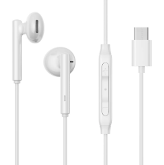 Проводные наушники JOYROOM JR-EC05 Type-c series half In-Ear Wired Earphones-White