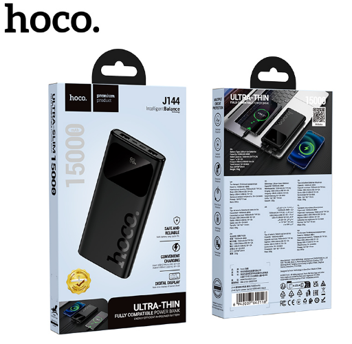 Внешний Аккумулятор HOCO J144 Hymn power bank (15000mAh) Black