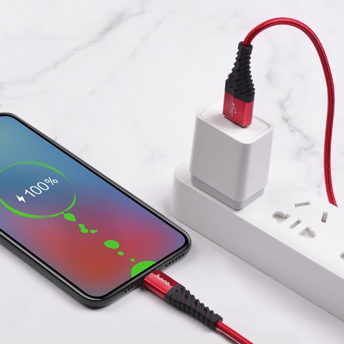Кабель hoco X38 Cool Charging data cable for Micro - Red