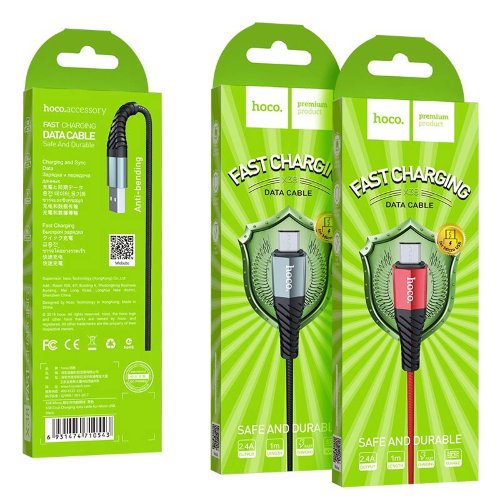 Кабель hoco X38 Cool Charging data cable for Micro - Red